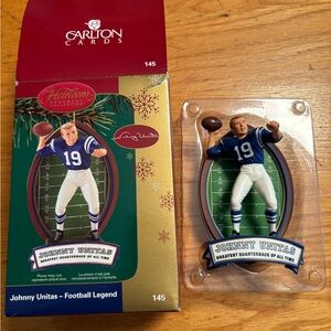 Johnny Unitas Football Legend Ornament in box